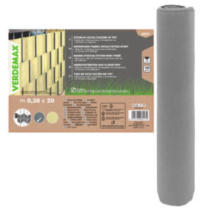 Striscia di occultazione privacy - 38 x 200 cm - TNT - antracite - Verdemax
