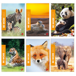 Maxiquaderno A4 36fg+2 100gr 4mm c/margine Wild Be More 2023 BM