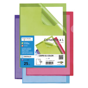 Cartelline a L - 21 x 29,7 cm - verde - Sei Rota - conf. 25 pezzi