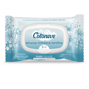 Salviette struccanti Detox - Cotoneve - busta da 20 pezzi