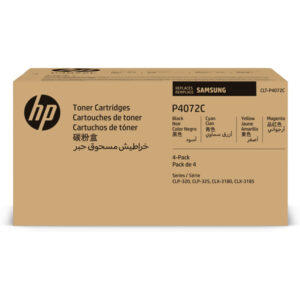 Samsung/HP - Scatola 4 Toner originale - C/M/Y/K - CLTP4072C/ELS - C/M/Y 1.000 pag / K 1.500 pag