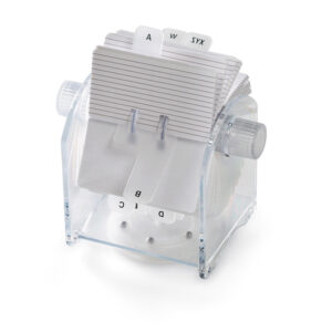 Schedario rotante ABS - trasparente - Lebez