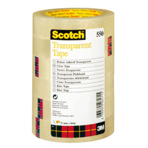 Nastro adesivo 550 - 1,5 cm x 66 m - trasparente - Scotch - torre 10 rotoli