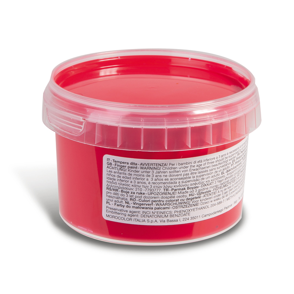 Ditacolor Colori a dita - 250ml - colori assortiti - Primo - box 6 barattoli - immagine 2