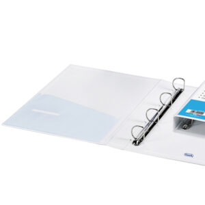 Raccoglitore personalizzabile Europa - 4 anelli a D 30 mm - dorso 4 cm - 22x30 cm - bianco - Favorit