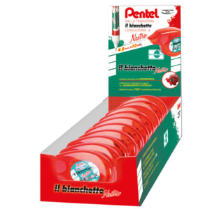 Correttore a nastro Il Bianchetto - 4,2 x 10 mt - Pentel - expo 24 pezzi