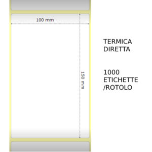 Termica diretta Etichette permanente per ZEBRA 100mm*150mm 1000pz