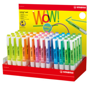 Evidenziatore Swing Cool - colori assortiti - Stabilo - expo 48 pezzi