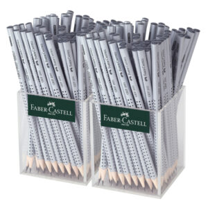 Matite grafite Grip - HB - fusto silver - Faber Castell - expo 144 pezzi