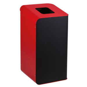 Gettacarte Rubik - per raccolta differenziata - 80 L - rosso - Medial International
