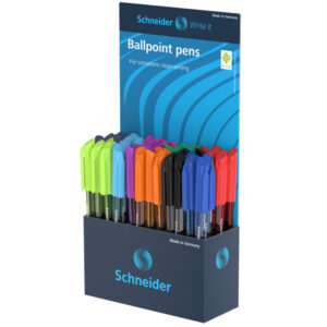 Penna sfera Vizz - colori assortiti - Schneider - expo 50 pezzi