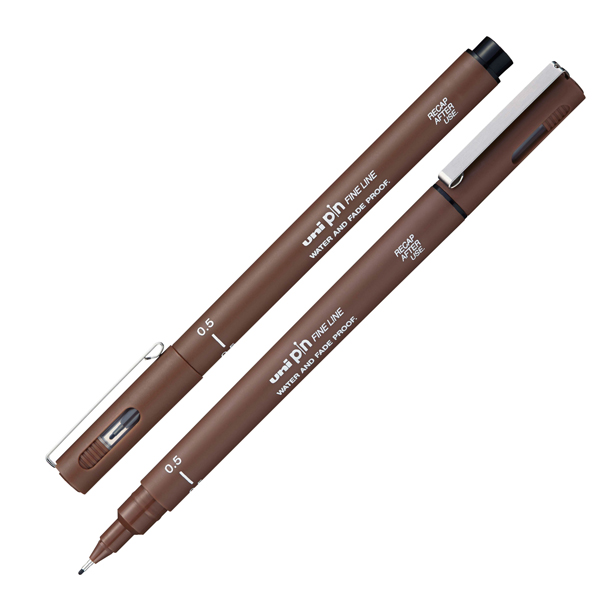 Fineliner Uni Pin - colori assortiti - Uni Mitsubishi - expo 240 pezzi - immagine 3