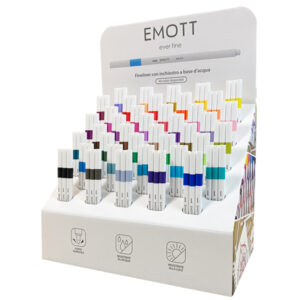 Fineliner Emot - tratto 0.4 mm - colori assortiti - Uni Mitsubishi - expo 120 pezzi