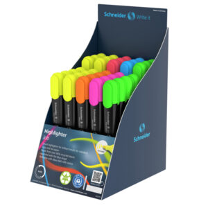 Evidenziatore Job - colori assortiti - Schneider - expo 85 pezzi