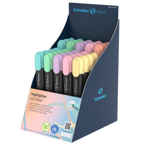 Evidenziatore Job Pastel - colori assortiti pastello - Schneider - expo 85 pezzi