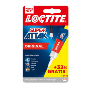 Colla Super Attak Original - 3 gr +1 gr - Loctite