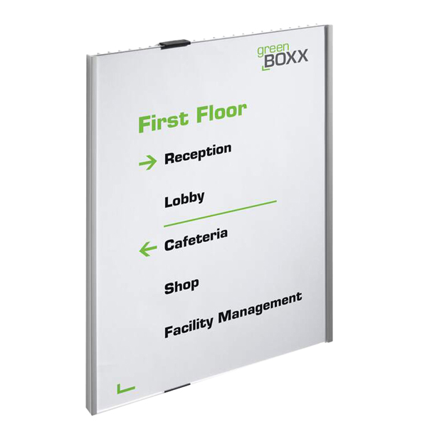 Targa per porte/pareti Info Sign - 29,7 x 42 cm - argento - Durable