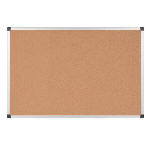 Lavagna - 60 x90 cm - superficie in sughero - cornice in alluminio - Starline