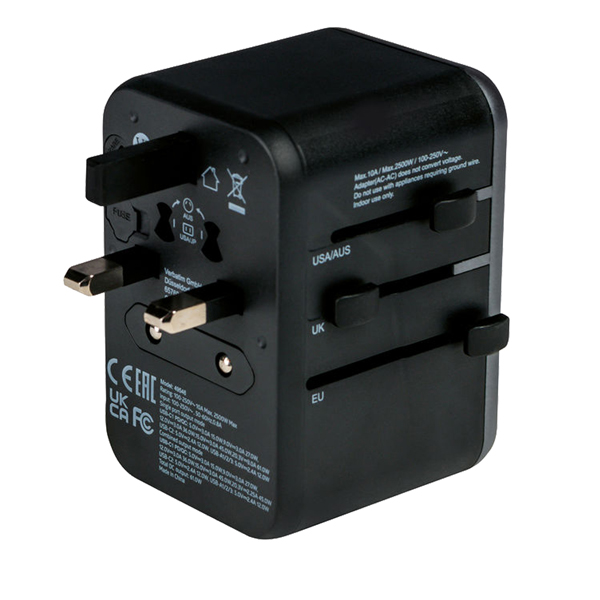 Verbatim - Adattatore da viaggio UTA-04 PD61W / QC / 3xUSB / 2xType-C - immagine 2