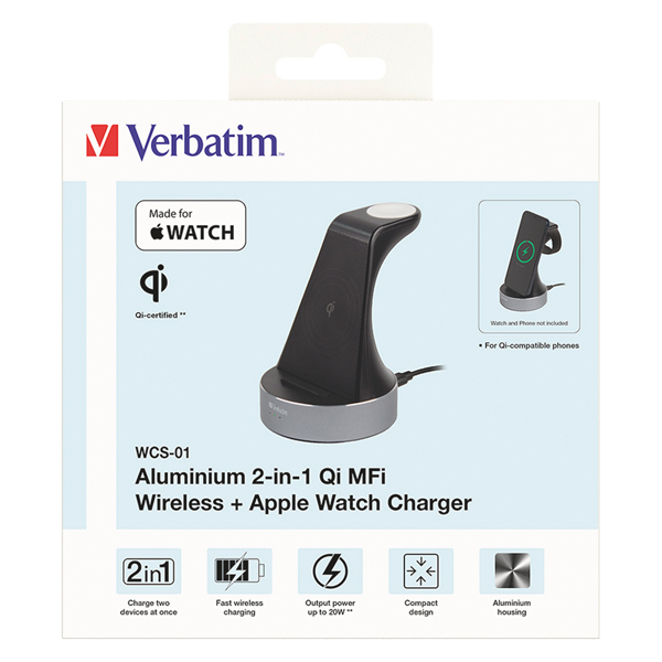 Verbatim - Supporto di ricarica wireless 2-in-1 - immagine 2