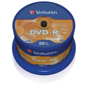 Verbatim - Scatola 50 DVD-R - argento lucido - 43548 - 4,7GB