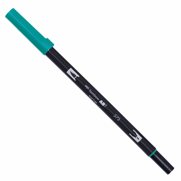 Pennarello Dual Brush 373 - sea blue - Tombow - immagine 2