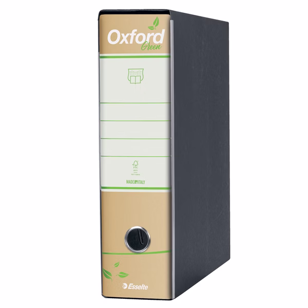 Registratore Oxford Green G83 - dorso 8 cm - commerciale 23x30 cm - avana - Esselte - immagine 3