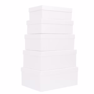 Set scatole regalo - dimensioni assortite - fantasia Pearl - conf. 5 pezzi