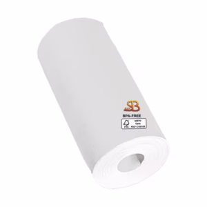 Rotolo per POS - 57 mm x 11 m - diametro esterno 30 mm - senza anima - 55 gr - carta termica BPA free - Sabacart - blister 12 pezzi