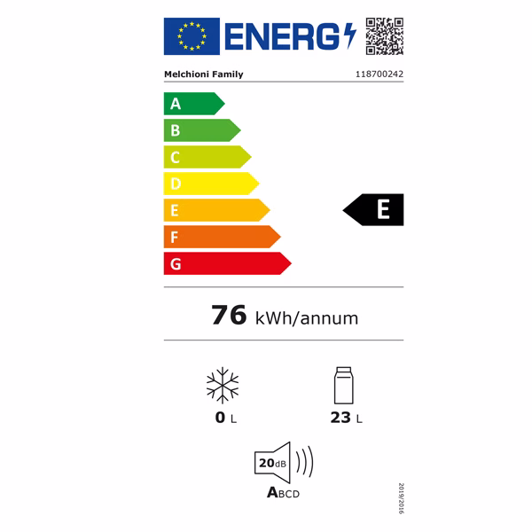 Frigobar termoelettrico Iceberg Glass 24 - porta in vetro - 38 x 38 x 47,5 cm - 24 L - Melchioni - immagine 2