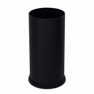 Portaombrelli Steel - con vaschetta interna - diametro 24 cm - H 49 cm - 22 L - acciaio - nero - Stilcasa