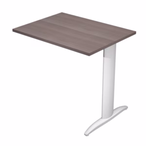 Allungo reversibile dx/sx per scrivanie Easy - 80 x 60 cm - Frassino toscano/grigio alluminio - Artexport