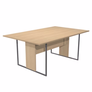 Scrivania singola Essence - 160 x 80 cm - Rovere - Gamba antracite - Artexport