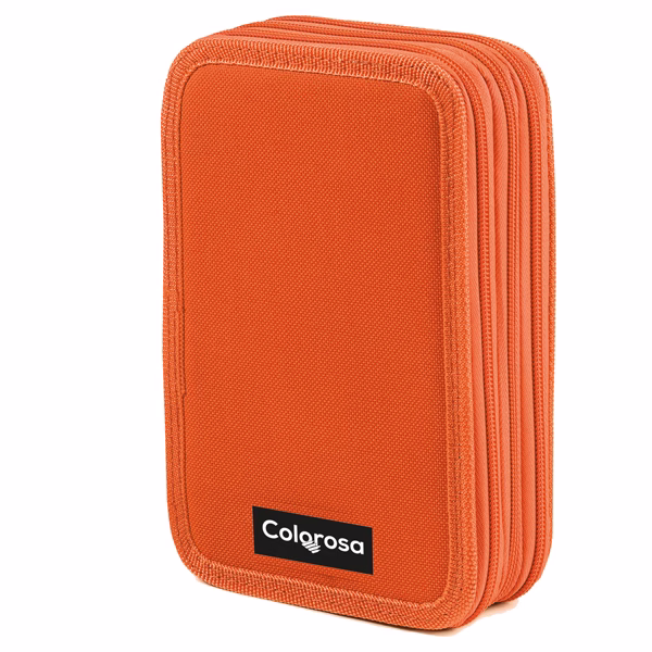 Astuccio Colors 3 zip - 13 x 20 x 7,5 cm - tessuto - colori assortiti - Colorosa - immagine 5