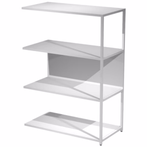 Modulo aggiuntivo per libreria Modular - 90 x 44 x 122 cm - struttura metal bianco - bianco - Artexport