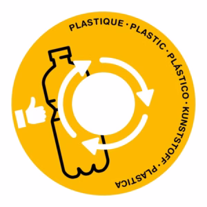 Coperchio raccolta plastica - per cestino 133R - diametro 38 cm - PVC - giallo - Cep