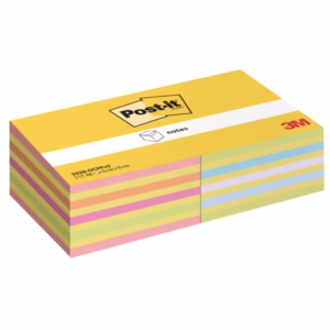 Blocco foglietti Post it® Cubo - 2028-0CPPX2 - 76 x 76 mm - colori assortiti neon/pastel - 450 fogli - Post it® - conf. 2 blocchi