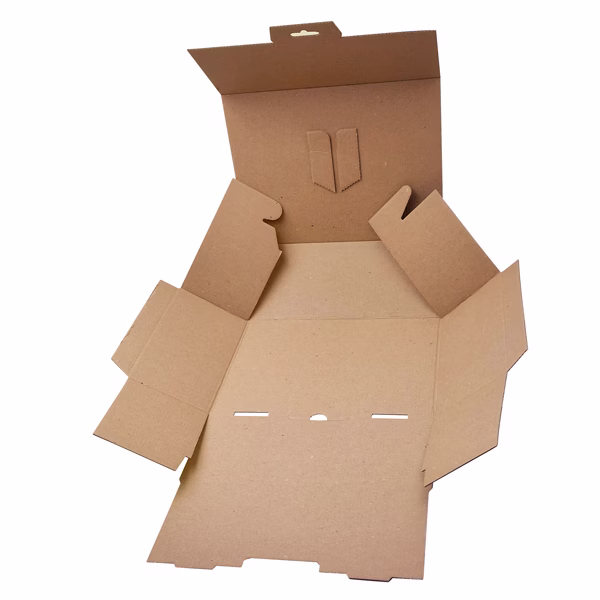 Scatola automontante per ecommerce PICK&Post - M - 36 x 24 x 12 cm - giallo/blu - Blasetti - immagine 3