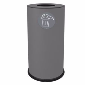 Contenitore per raccolta differenziata - 1 scomparto - 70 L - grigio - Stilcasa