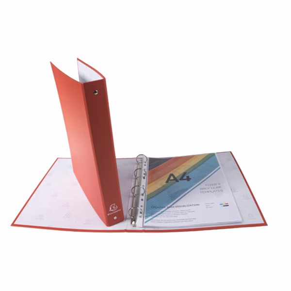 Raccoglitore - 4 anelli - diametro 30 mm - PP - colori assortiti - Exacompta - immagine 2