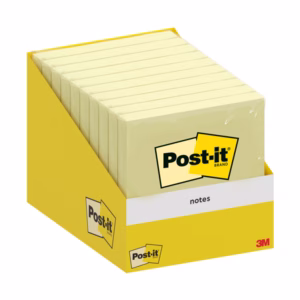 Blocco foglietti Post it®  - 76 x 76 mm - giallo canary - 100 fogli - Post it® - conf. 10 blocchi