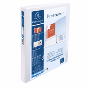 Raccoglitore personalizzabile Kreacover - PP - 4 anelli a D 25 mm - A4 maxi - bianco -Exacompta