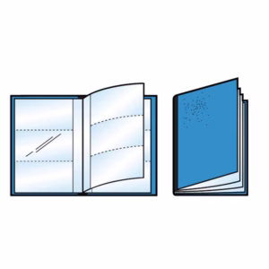 Porta scontrini e banconote Asso PS - 21 x 29.7 cm - blu - Sei Rota