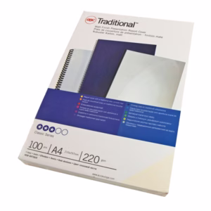 Copertine Traditional - A4 - 220 gr - cartoncino liscio - bianco - GBC - conf. 100 pezzi