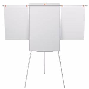 Lavagna portablocco Classic con cavalletto - 100 x 68,5 cm - bracci estensibili - bianco - Nobo