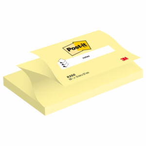 Blocco Post it® Super Sticky Z Notes - R350 - 76 x 127 mm - giallo Canary™ - 100 fogli - Post it®