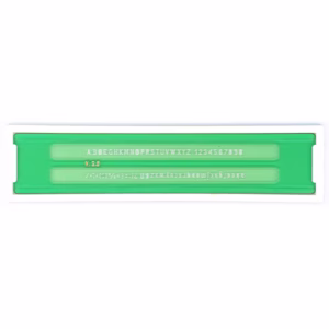 Normografo lettere e cifre Uni - 3,5mm - verde - Arda