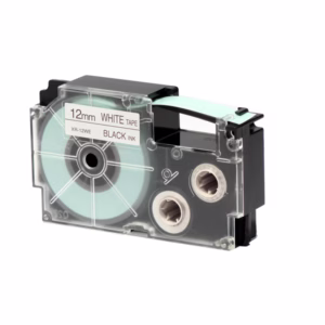 Nastro - 12 mm x 8 mt - nero/bianco - Casio