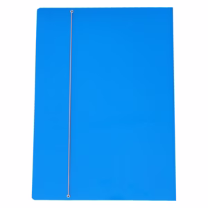 Cartellina con elastico - cartone plastificato - 35 x 50 cm - azzurro - Cartotecnica del Garda