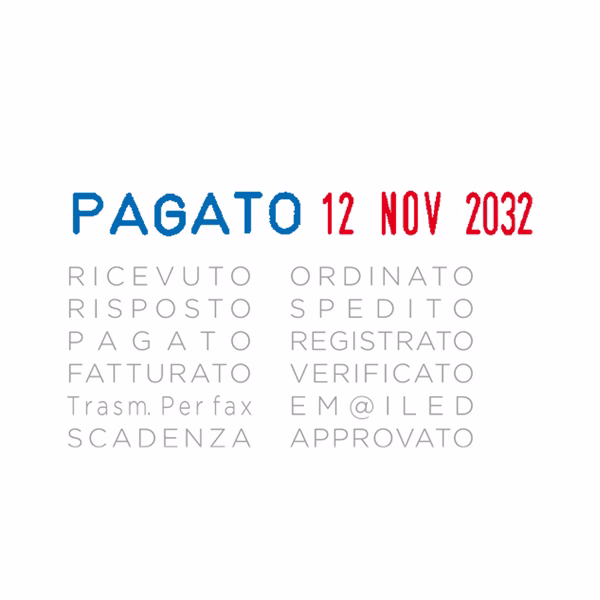 Timbro Mini Info Dater S120/WD Datario + Polinomio - 12 diciture 4 mm - autoinchiostrante - Colop® - immagine 2